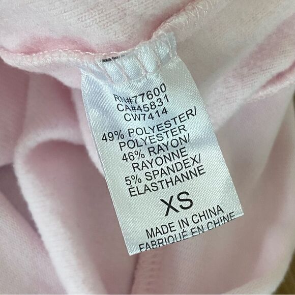 Chaser Super Soft Pink Tiny Hearts Long Sleeve Pullover Sweater Top - Picture 4 of 9